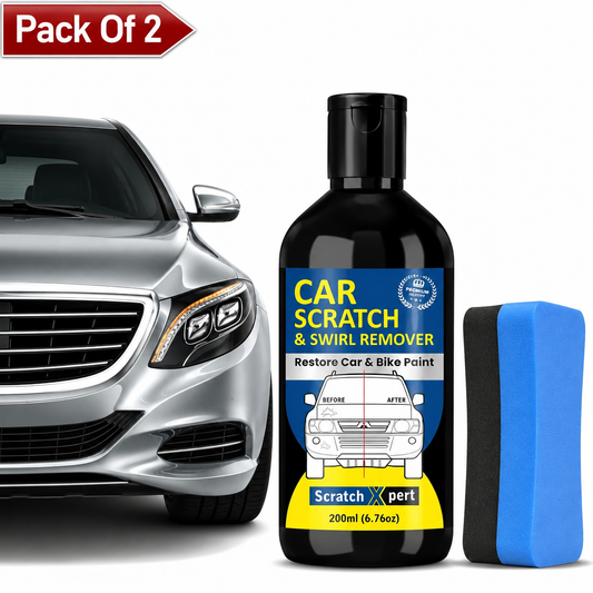Car Body Scratch Remover And Repair Polishing Cream Kit With Sponge 200Ml(Pack Of 2)