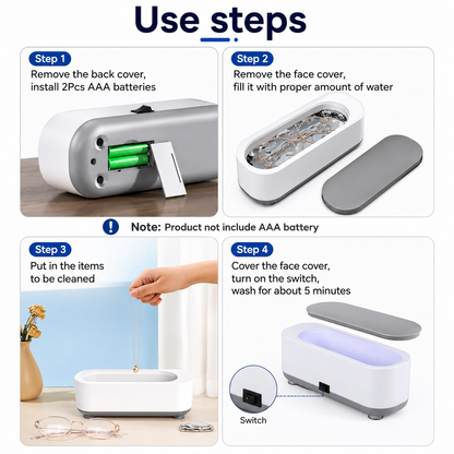 Mini Portable Ultrasonic Vibration Cleaning Machine
