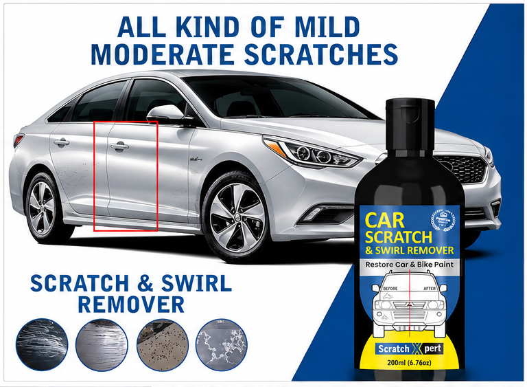 Car Body Scratch Remover And Repair Polishing Cream Kit With Sponge 200Ml(Pack Of 2)