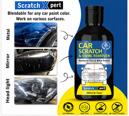 Car Body Scratch Remover And Repair Polishing Cream Kit With Sponge 200Ml(Pack Of 2)